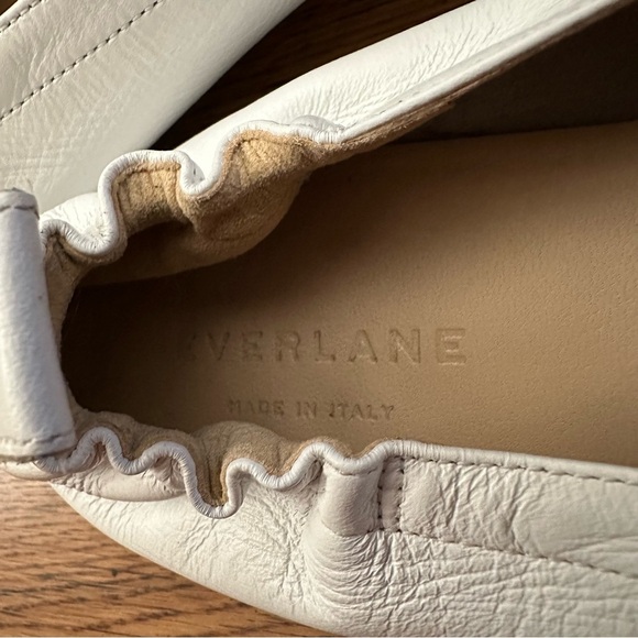 Everlane White The Day Loafer Leather Shoes Flats Size 10 Made in Italy - Picture 7 of 8